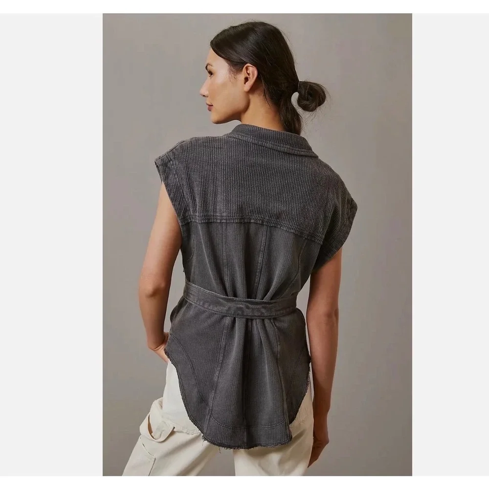 Anthropologie‎ Pilcro Belted Vest Large